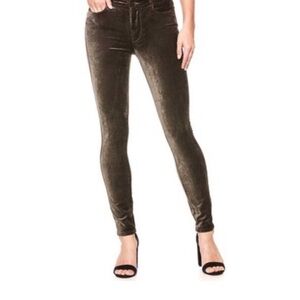 paige verdugo velvet ankle pant deep juniper size 28